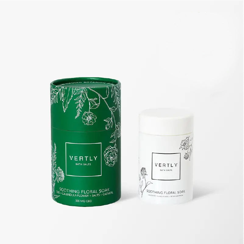 Bath Salts - Soothing Floral Soak + CBD + Calendula Flower + Oatmeal