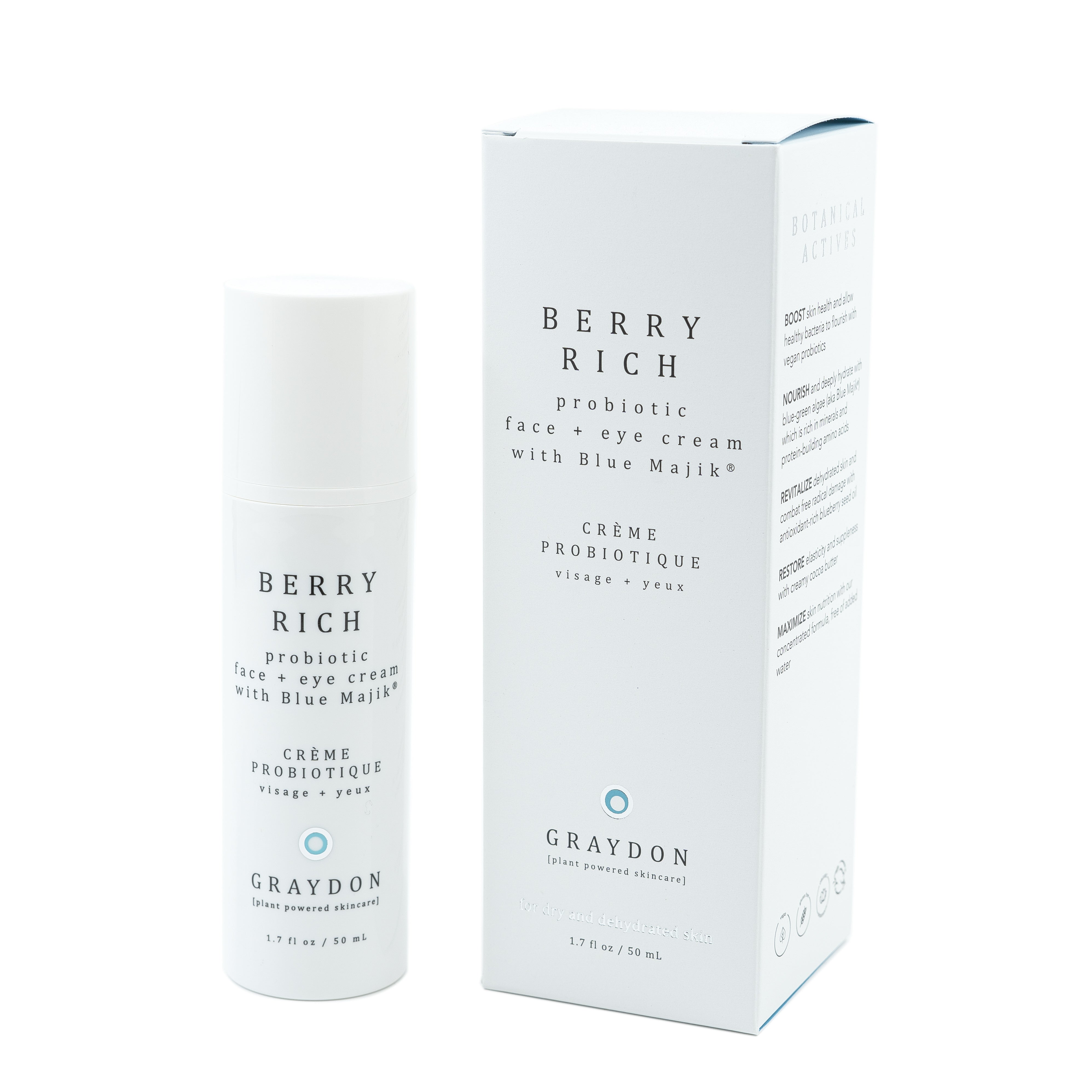 Berry Rich Probiotic Face + Eye Cream with Blue Majik